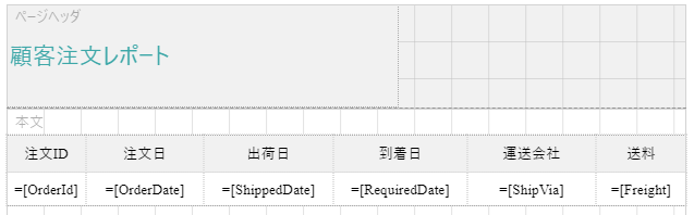 Report with parameters after customizations